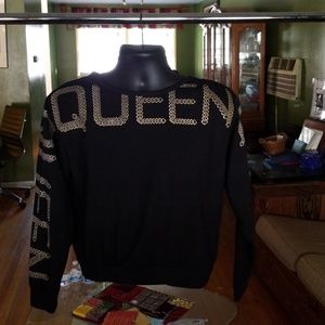 Black and gold sweater